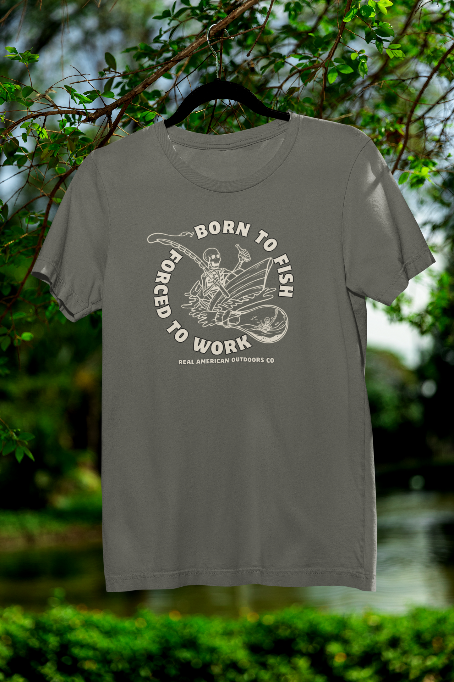 Born to Fish, Forced to Work T-Shirt