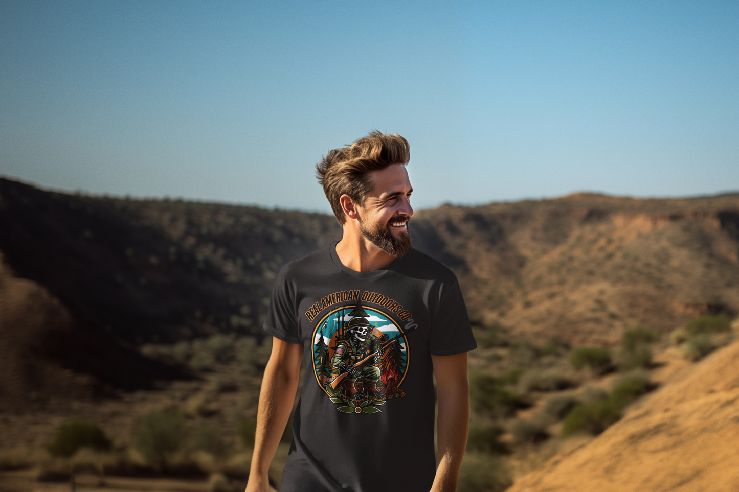 RAO Outdoorsman Tee Front Logo