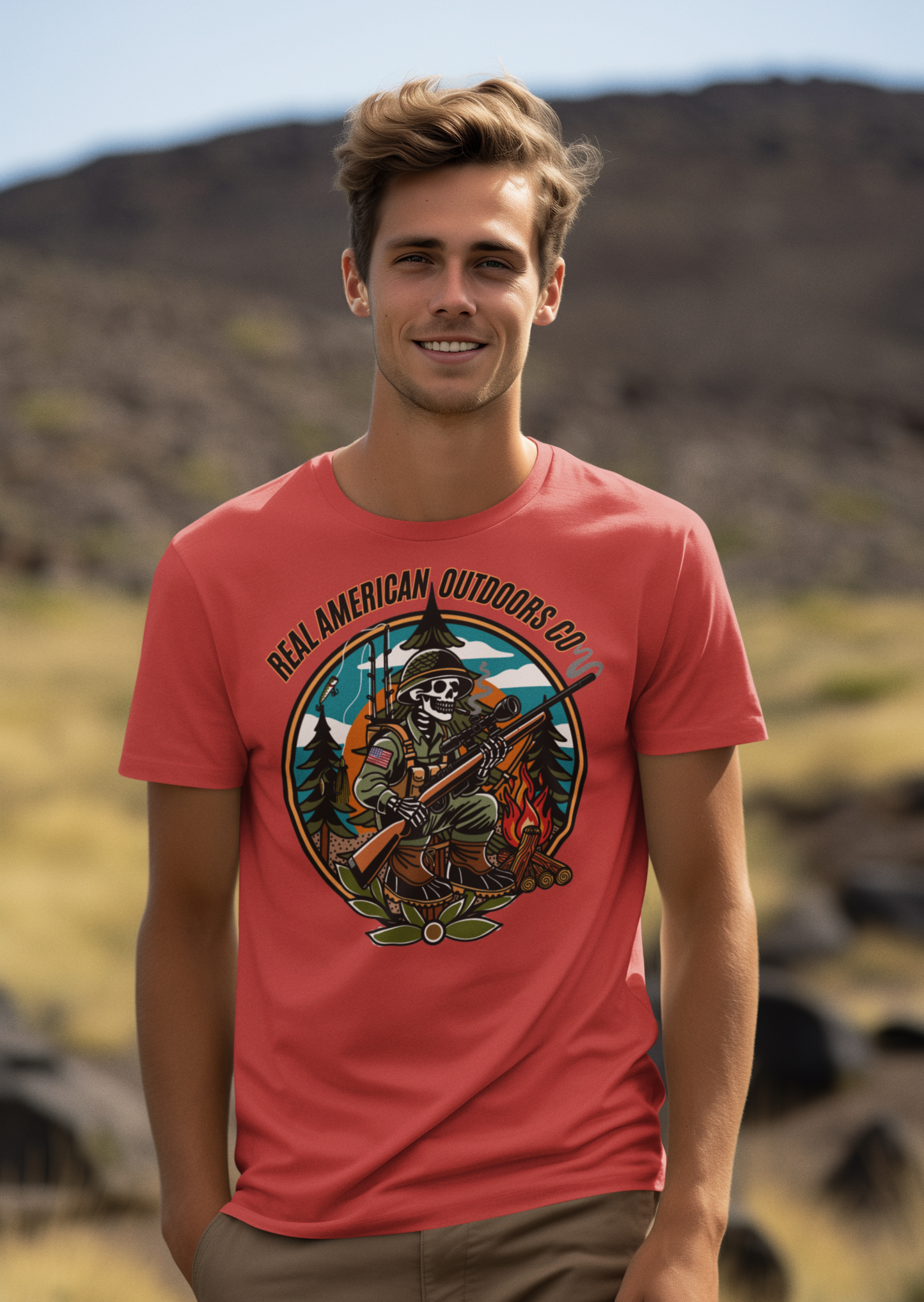 RAO Outdoorsman Tee Front Logo